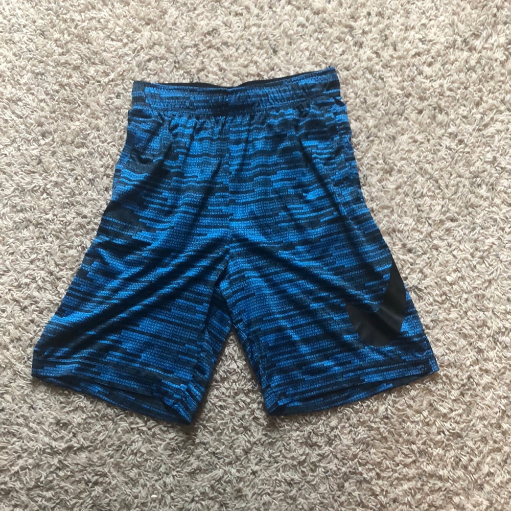 Black and blue Nike shorts